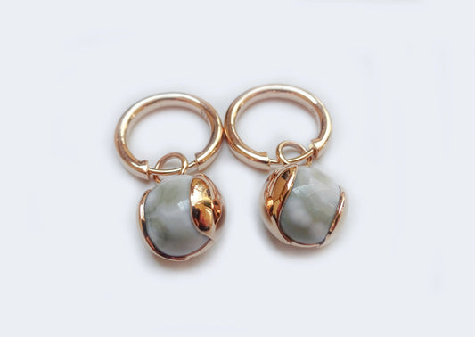 Ocean Jasper Hoops